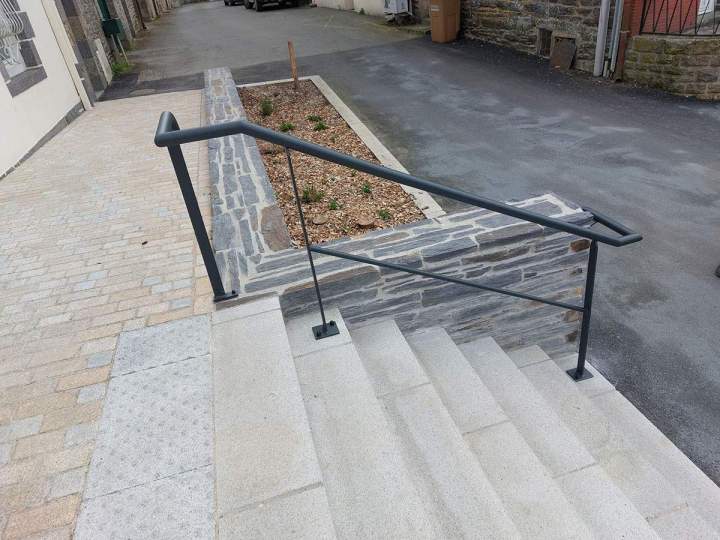 Pose rampe escalier Ploufragan